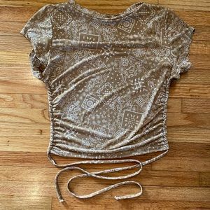 Medium brown bandana top!